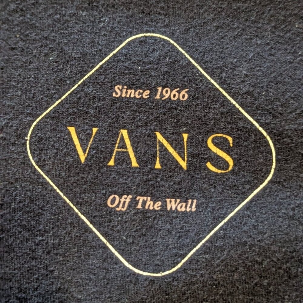 Vans Men’s Graphic Speckled Daisy Short Sleeve Shirt – Navy Blue, Size XXL - Picture 3 of 8